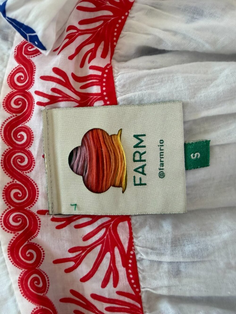 Farm Rio cotton summer mini dress print - Picture 5 of 7
